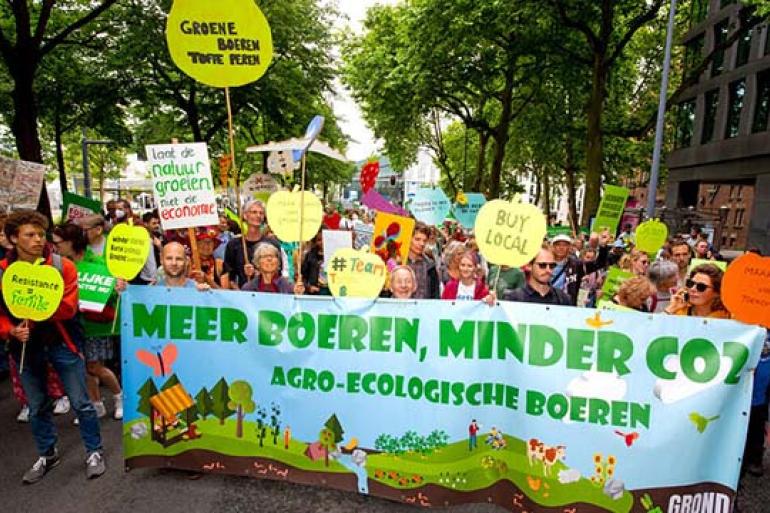 Milieuorganisatie Greenpeace roept de achterban op om ‘groene boeren’ te steunen