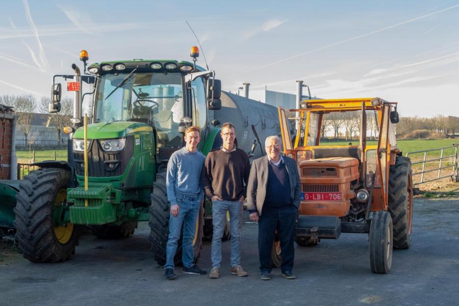 De nieuwste trekker heeft 160 pk maar het Fiatje van 50 jaar oud doet ook nog altijd dienst