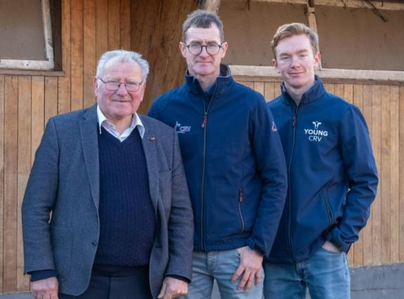 Franz (80), Kristof (50) en Lennert (20) De Fauw 