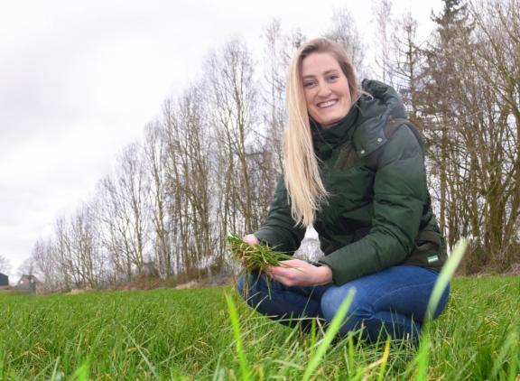 Cindy Klootwijk deed onderzoek naar methaanemissies tijdens weidegang